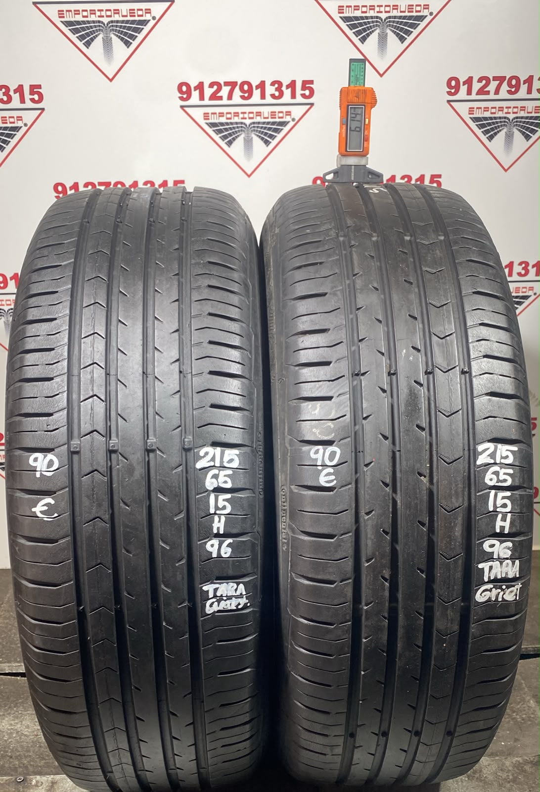 CONTINENTAL CONTIPREMIUMCONTACT 5 USADO ECONOMICO  215/65 R15 96 H